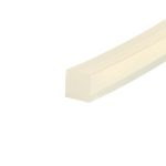 White background with a pale beige diagonal strip along the bottom-right corner.
