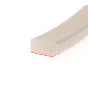 Uszczelka silikonowa samoprzylepna pianka 10 x 20mm biała 029061