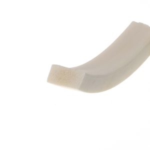 Uszczelka silikonowa spieniona bez kleju 20 x 10mm biała 029347