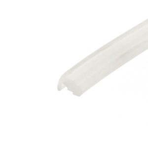 Decorative abstract design: a pale gray diagonal brush stroke across a white background (no meaningful content).