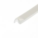Abstract pale gray diagonal stripe across a white textured background.