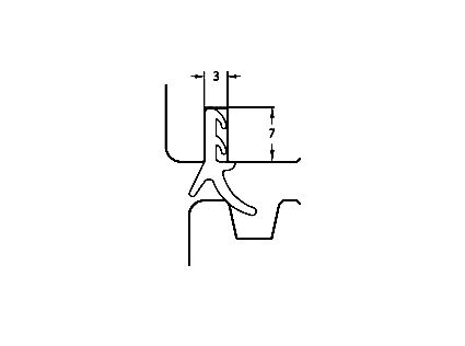 Uszczelka okna w systemie skandynawskim, brąz rustykalny 09-322 - obrazek 2
