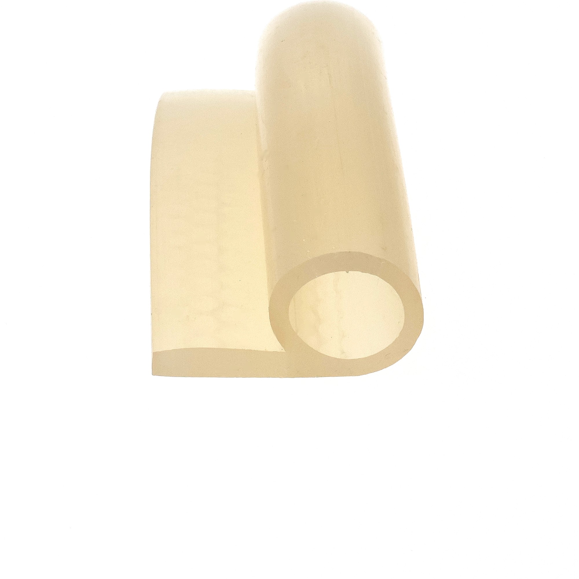 uszczelka-drzwi-silikonowa-typ-p-4-x-20-x-35mm-transparent-023053-3 - Centrum uszczelek Abstract beige sculptural shapes, featuring rounded vertical and horizontal forms against a white background.