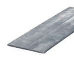 Close-up of a single weathered gray wooden plank, angled across the frame, showing rough grain and wear.