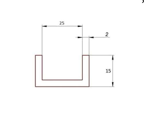 Uszczelka krawędziowa czarne elastyczne PVC, 12-315-15 - obrazek 2