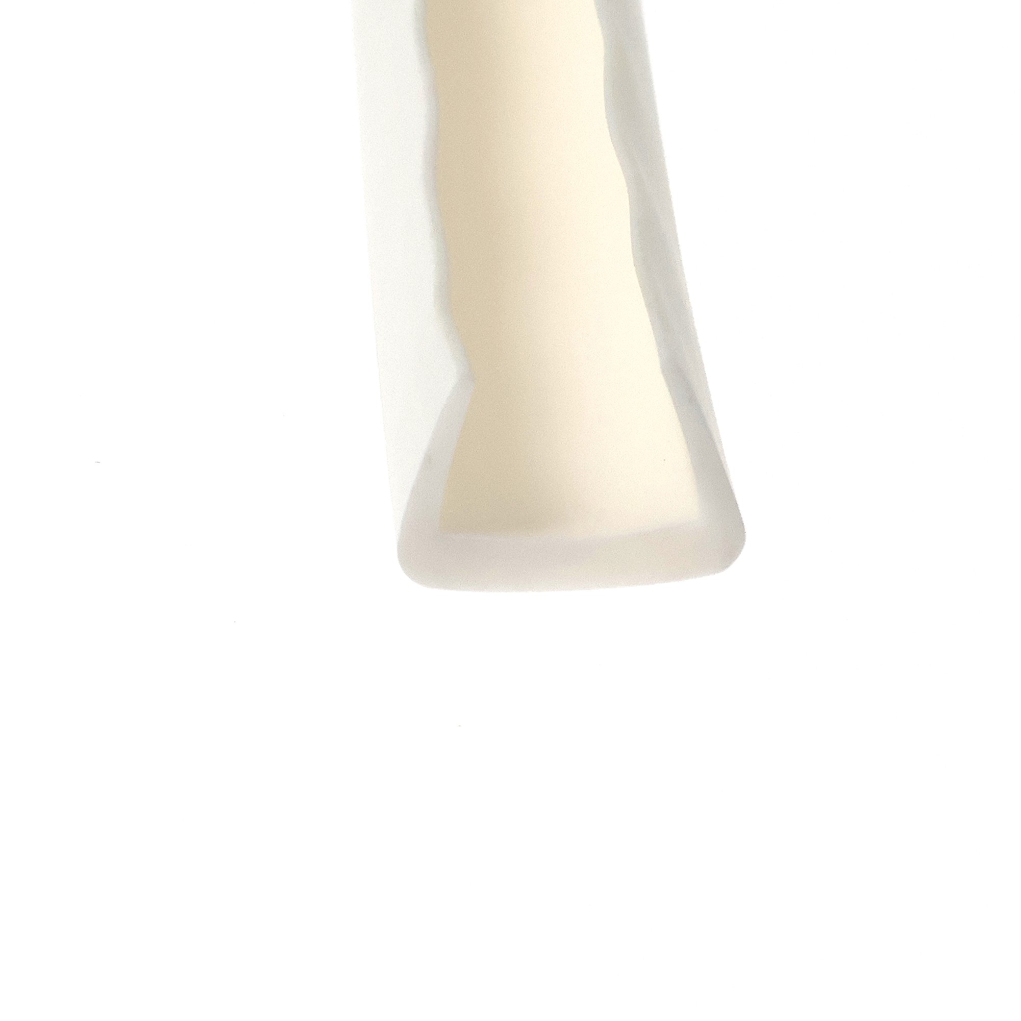 12-129A_1139 - Centrum uszczelek Abstract beige curved shape on a white background.