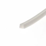 Close-up of a white surface with a light gray diagonal edge in the bottom-right corner.