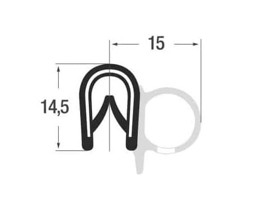Osłona samozaciskowa, uszczelka 1-4 mm pianka EPDM 0621599 - obrazek 2
