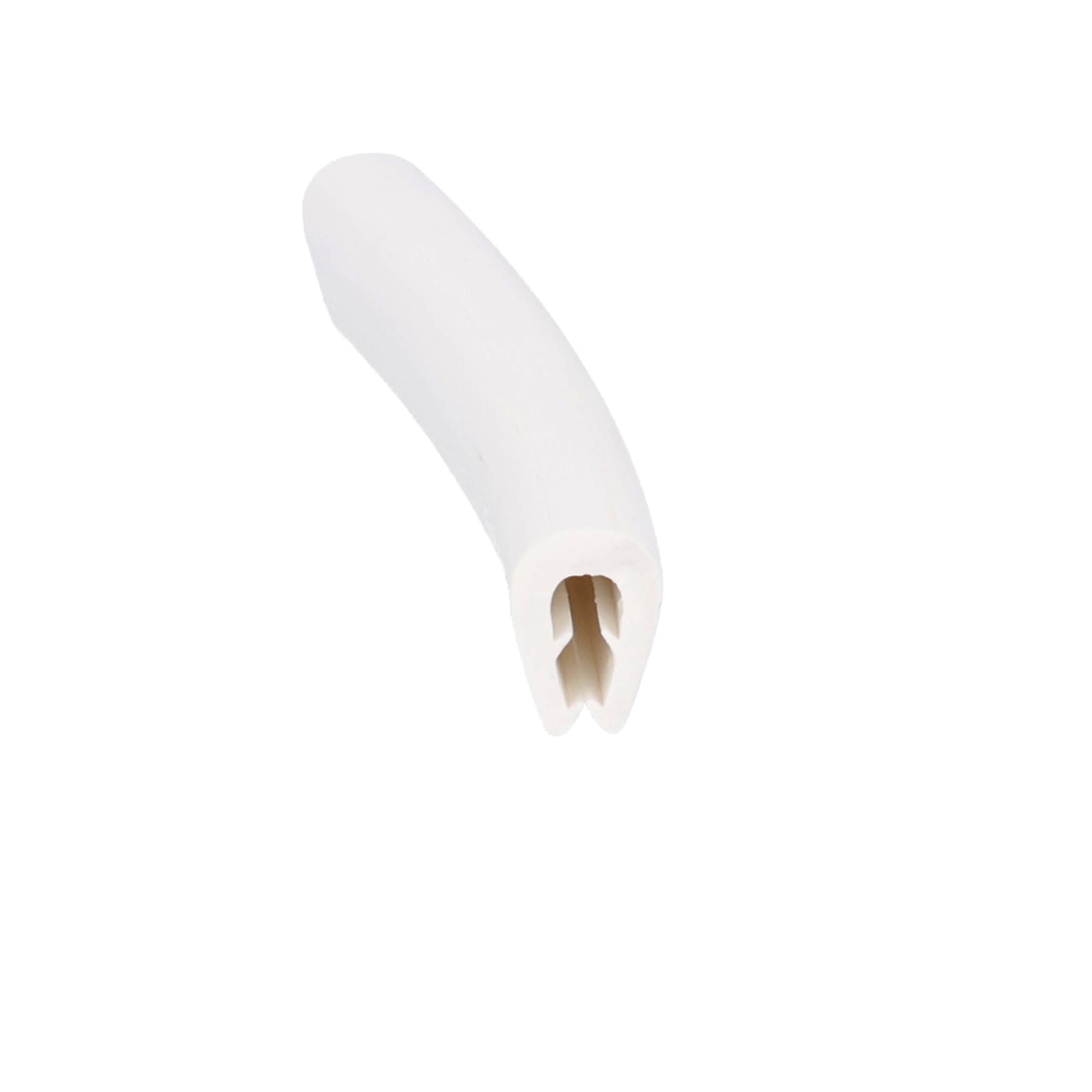 Uszczelka krawędziowa 17x12mm, zaciskowa TPE białą 3-5 mm 90Sha, 0460239