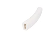 Uszczelka krawędziowa 13x10mm, zaciskowa TPE biała 0,5-2,5 mm 90Sha, 046027