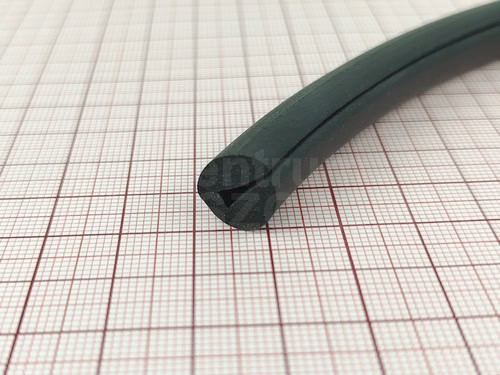 Osłona krawędzi 3 mm, pianka EPDM czarna fi 11,5 mm, 012033 - obrazek 3