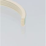 Uszczelka samoprzylepna 4x9 mm biała, 04-515