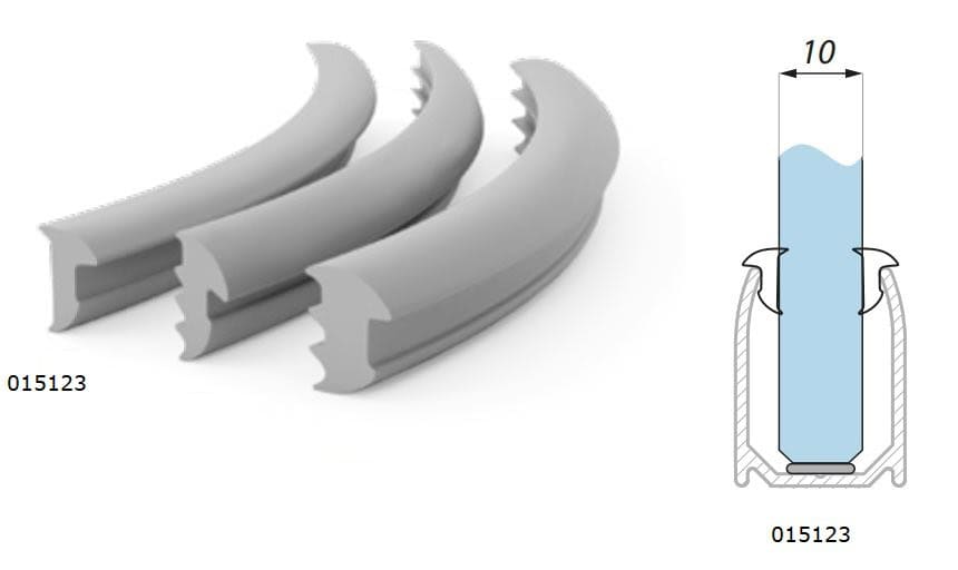 Uszczelka szyby 10 mm, transparentna, 015123 - obrazek 3