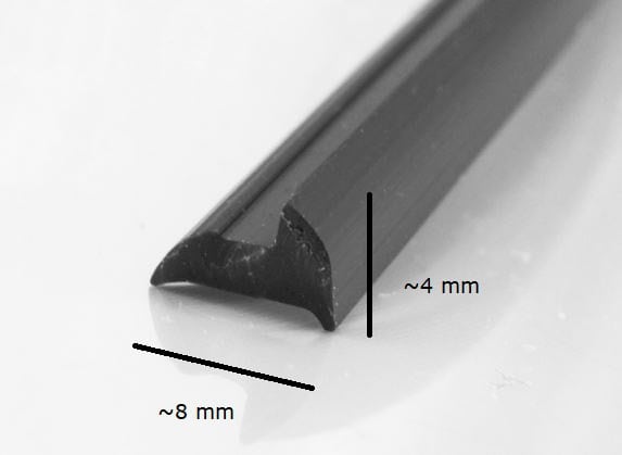 Uszczelka szyby 10 mm, transparentna, 015123 - obrazek 2