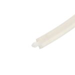 Beige diagonal strip of tape across the bottom-right corner on a white background.