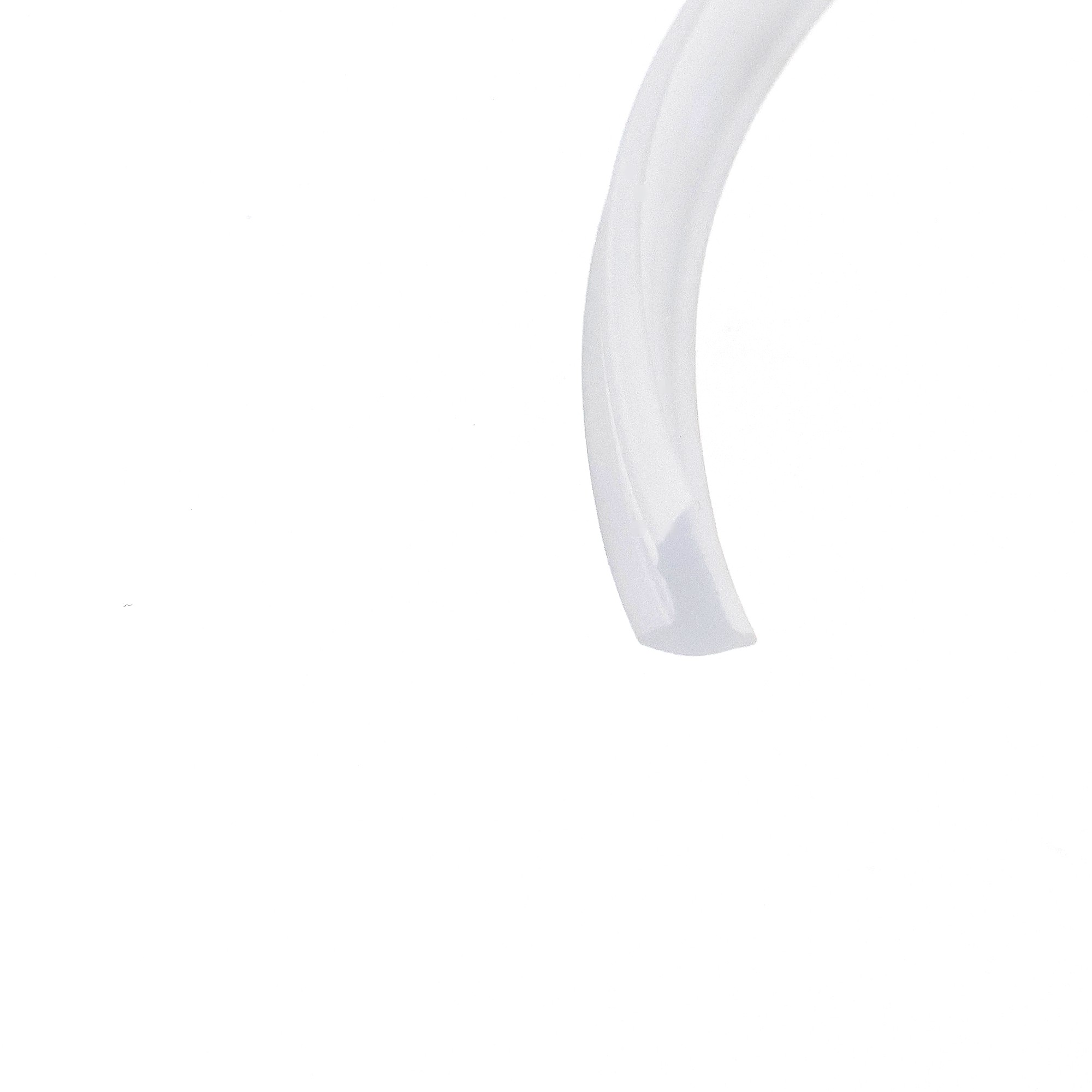 uszczelka-szyby-10-mm-4-x-8mm-transparentna-015123-1 - Centrum uszczelek Partial view of a pale gray curved ring against a white background, occupying the right side of the image.