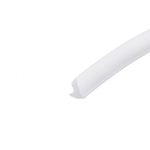 Abstract minimal image: a pale gray diagonal band running from the bottom-right toward the center on a white background.