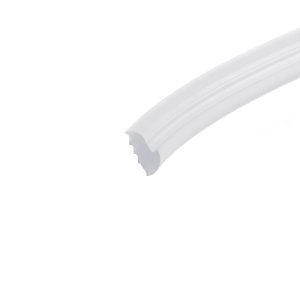 Soft, light-gray curved brush stroke across a white background, sweeping from the bottom-right corner toward the center.