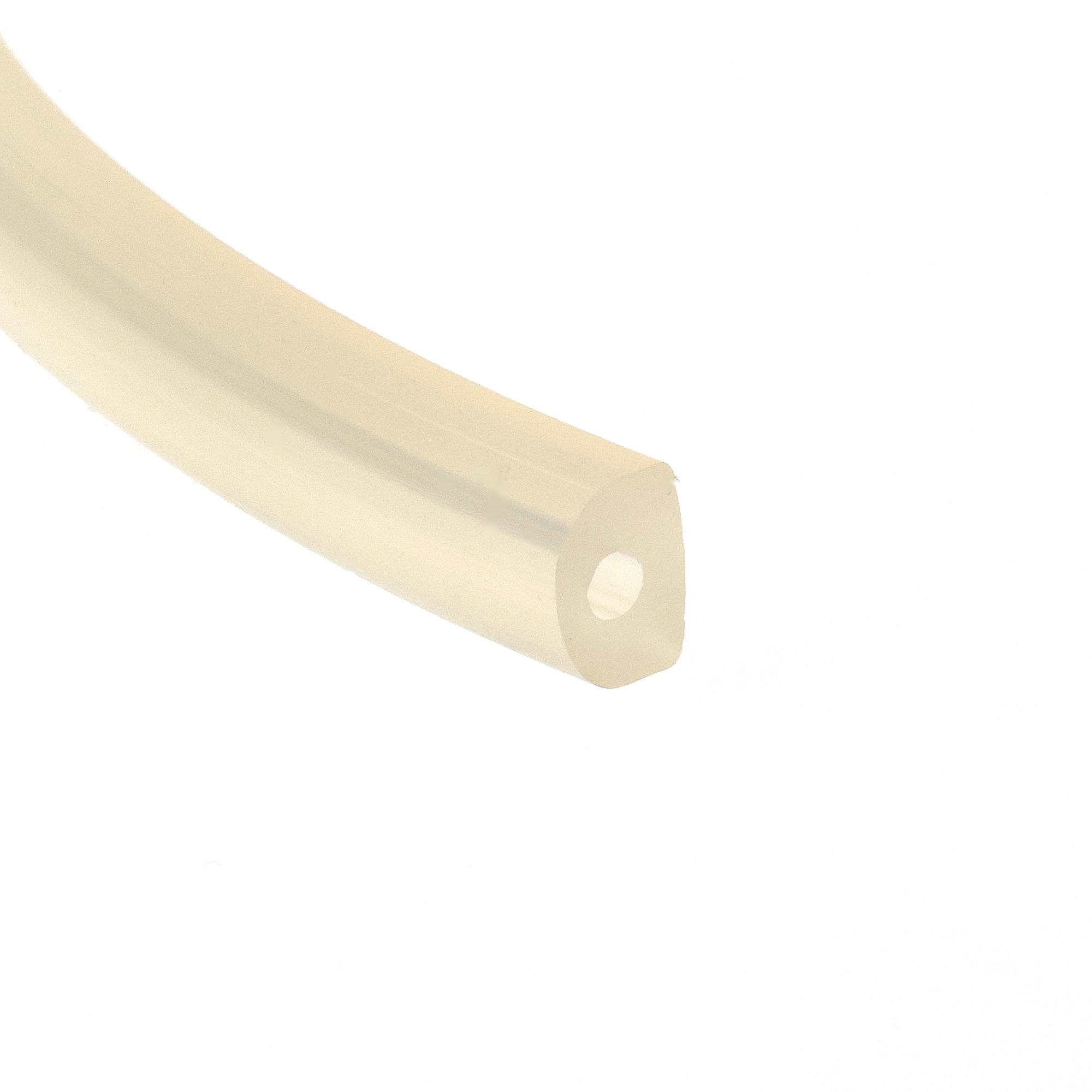 uszczelka-silkonowa-lita-typ-d-115-x-9mm-bezbarwna-023761-2 - Centrum uszczelek Beige masking tape stretched diagonally across a white background.