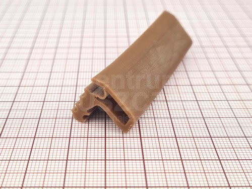 Uszczelka ościężnic stalowych, brązowy silikon RAL8003, 099672
