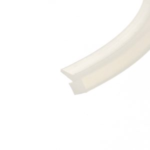 Abstract beige curved shape on a white background, resembling a partial arc or architectural detail.
