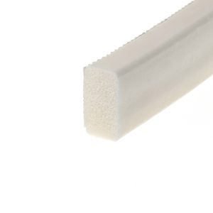 Uszczelka silikonowa samoprzylepna pianka techniczna 10 x 20mm biała 062061