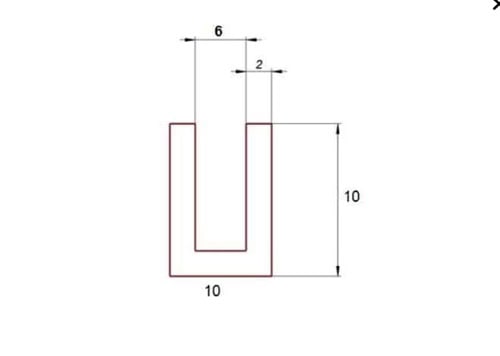 Silikonowa osłona na krawędź 6 mm, transparentna 099883 - obrazek 2
