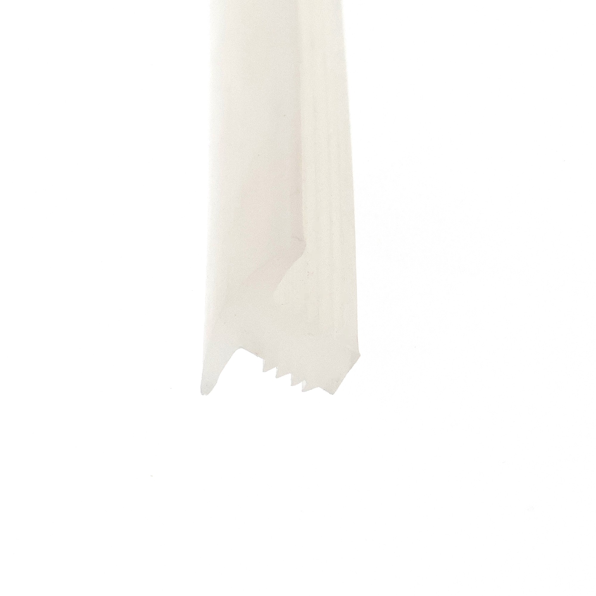 uszczelka-wciskana-szczelinowa-silikonowa-typ-t-6-x-11-x-15mm-transparent-0991212-1 - Centrum uszczelek Vertical beige tape stripe down the center of a white background, torn at the bottom edge.