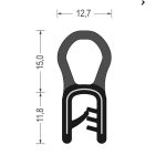 Uszczelka krawędziowa, samozaciskowa NBR 2-4 mm , 0625667