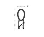 Uszczelka krawędziowa, samozaciskowa NBR 3-5 mm , 0625668