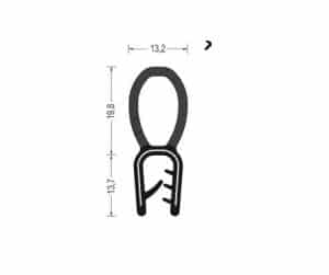 Uszczelka krawędziowa, samozaciskowa NBR 3-5 mm , 0625668