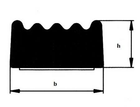 Uszczelka samoprzylepna czarna 12-690-02