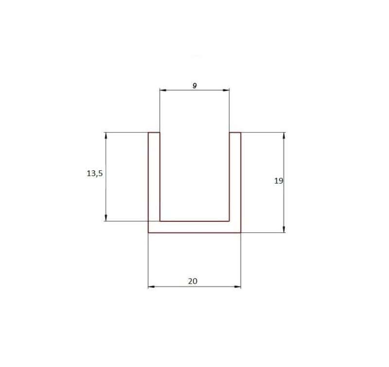 Uszczelka EPDM krawędź 9 mm, 023192