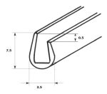 Krawędziówka na 0,4-0,7 mm z twardego PVC, 02-018