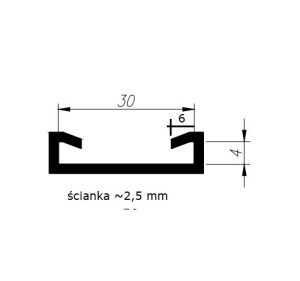 Gumowa opaska na płaskownik 30 mm, 032002