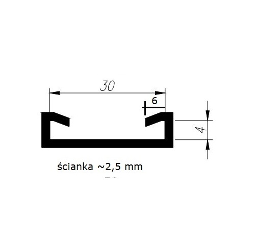 Gumowa opaska na płaskownik 30 mm, 032002