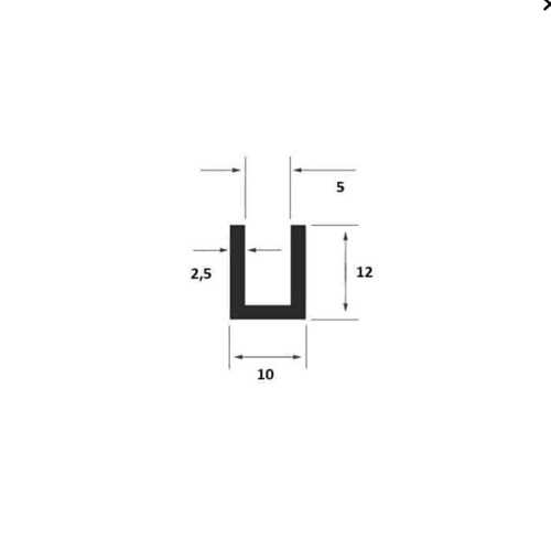 Osłona krawędziowa 5 mm guma EPDM czarna, 0350446 - obrazek 3