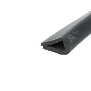 Uszczelka na krawędź 10 mm z litej gumy, twardość 45 +/-5° ShA czarna 0621002