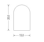 Profil typ D spieniony silikon 13x20 mm biały 06256310