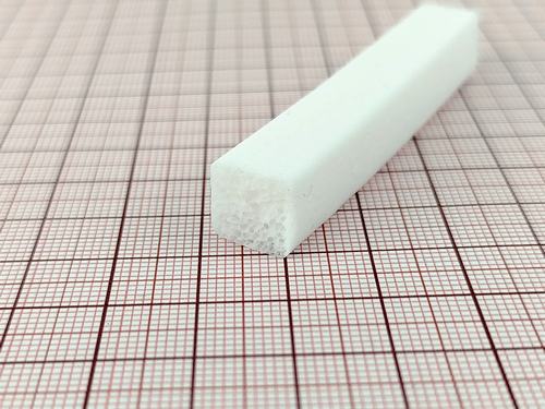 Uszczelka silikonowa pianka 10x10mm FDA biała, 0628410 - obrazek 2