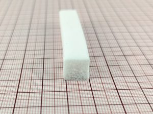 Uszczelka silikonowa pianka 10x10mm FDA biała, 0628410