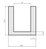 Uszczelka krawędziowa na 10 mm silikon, matowa 0991256