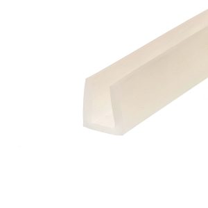 Abstract composition of overlapping tan-beige translucent polygons on a white background.