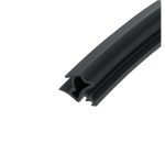 Uszczelka drzwi drewnianych wewnętrznych z przylgą, czarna 09-666-01