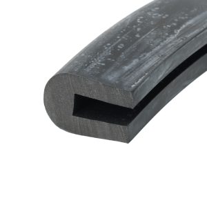 Osłona krawędziowa gumowa lita typ U 7 x 18 x 28mm czarna 0620702