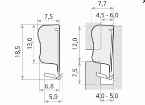 Uszczelka do okna drewnianego czarna Qlon 3053 - 0143066