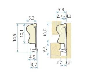 Uszczelka do okna drewnianego beżowa Qlon 3072 - 0143754