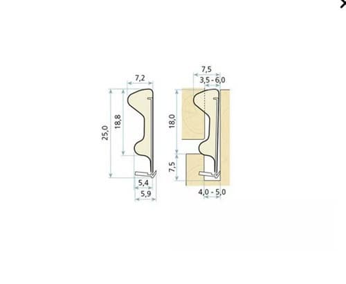 Uszczelka do okna drewnianego i drzwi wejściowych biała Qlon 3097 - 0143097