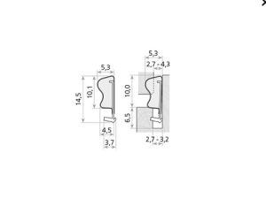 Uszczelka do okna drewnianego brązowa Qlon 3072 - 0143720