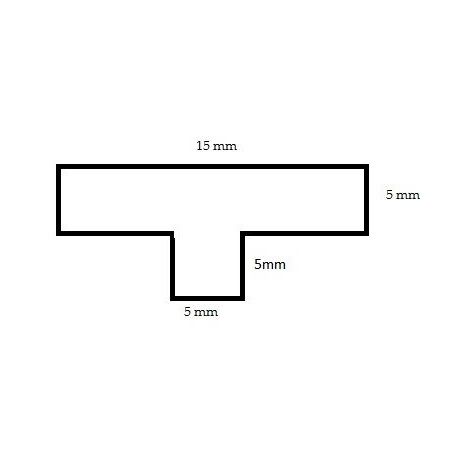 Uszczelka do pakowarek typu T 10 x 15 x 5mm silikonowa transparentna matowa - 09910821